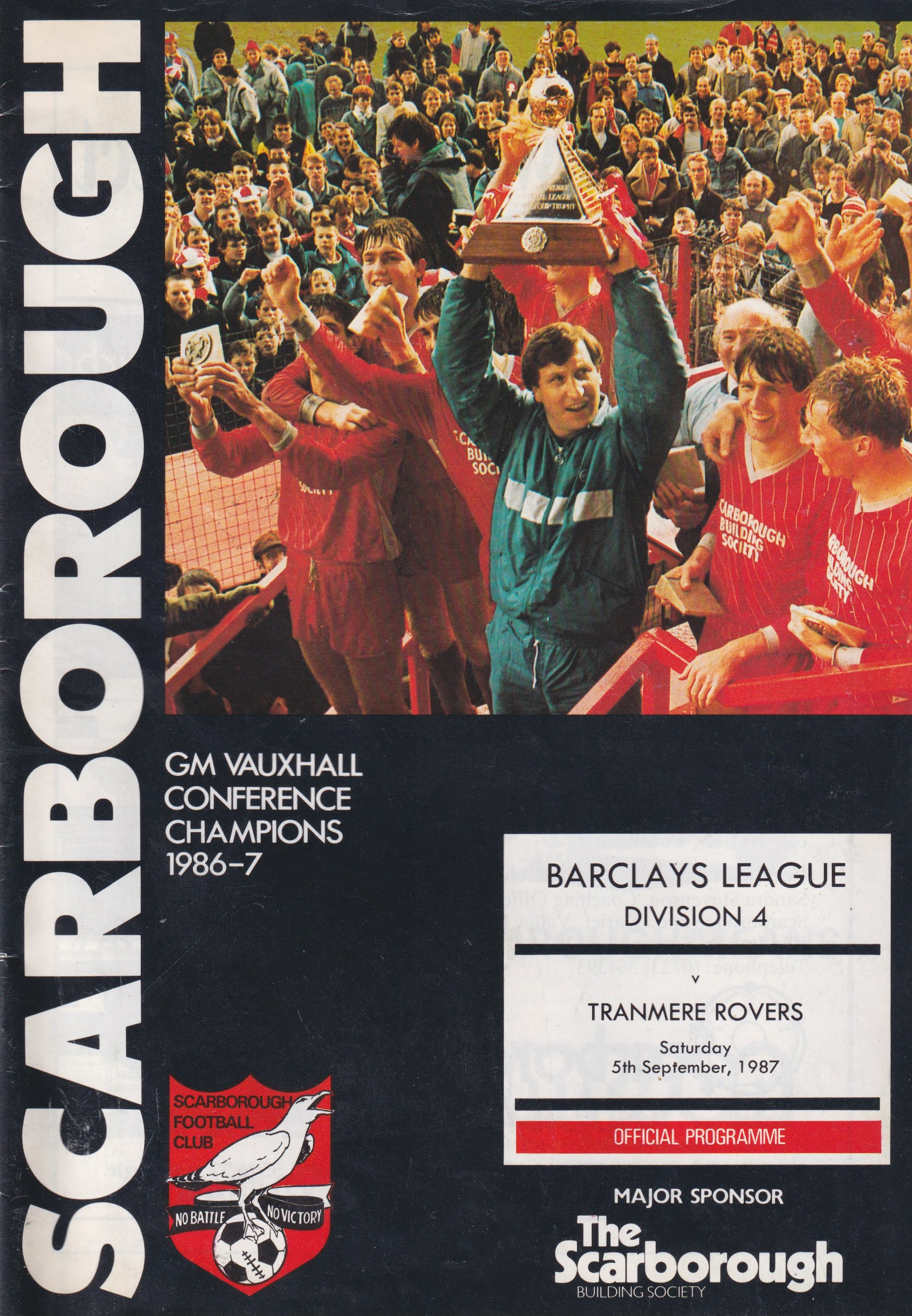 Scarborough v Tranmere Rovers match programme
